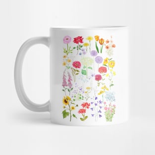 colorful botanical flowers collection 2020 Mug